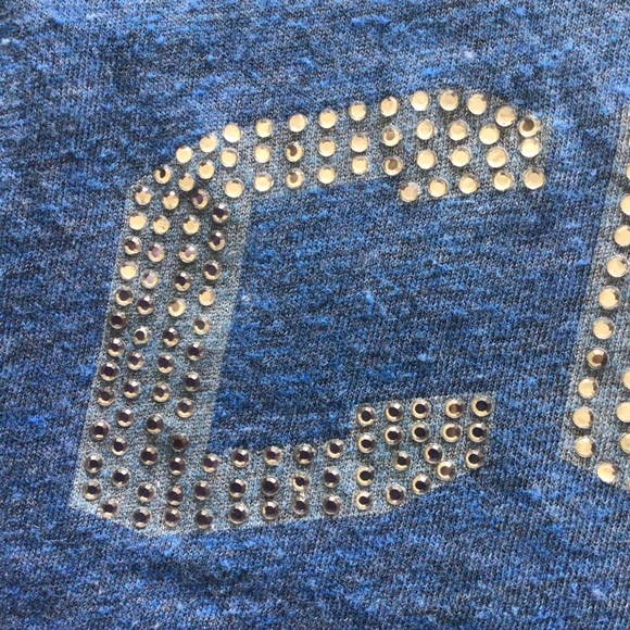 INDIANAPOLIS COLTS NFL RHINESTONE V NECK LOGO TEE SHIRT SMALL - Picture 7 of 15